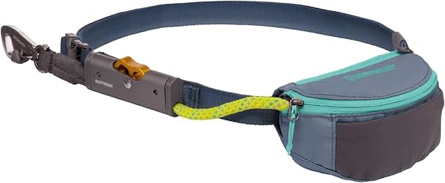 RUFFWEAR, Hitch Hiker Dog Leash, Adjustable Leash & Hitching System for Camping & Hiking, Slate Blue