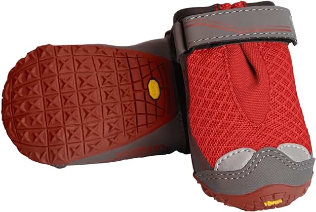 Ruffwear, Grip Trex Dog Boots, Outdoor Booties with Rubber Soles for Hiking and Running, Red Sumac, 2.50"