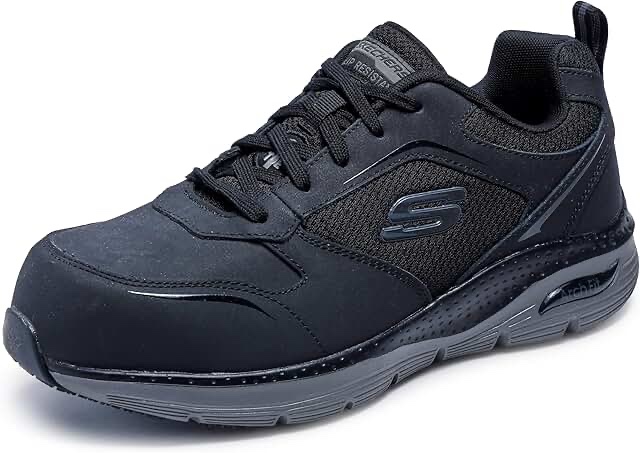 SKECHERS Work Arch Fit SR Comp Toe Men's Shoes Navy  : Size 11- Medium, Textile/Synthetic/Leather