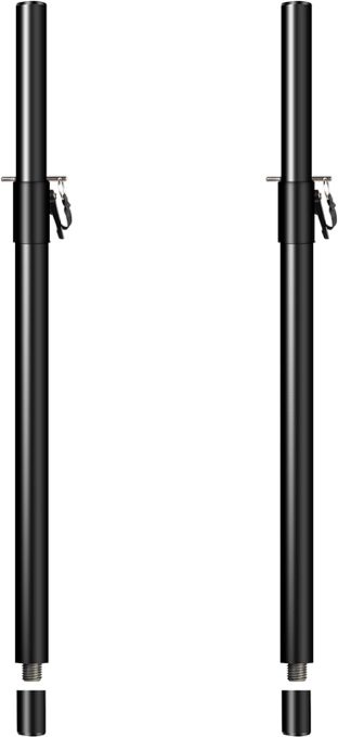 Set of 2 Speaker Pole for Subwoofer Height Adjustable Fits M20 Threaded Mount and 35mm Mount Speaker Extender