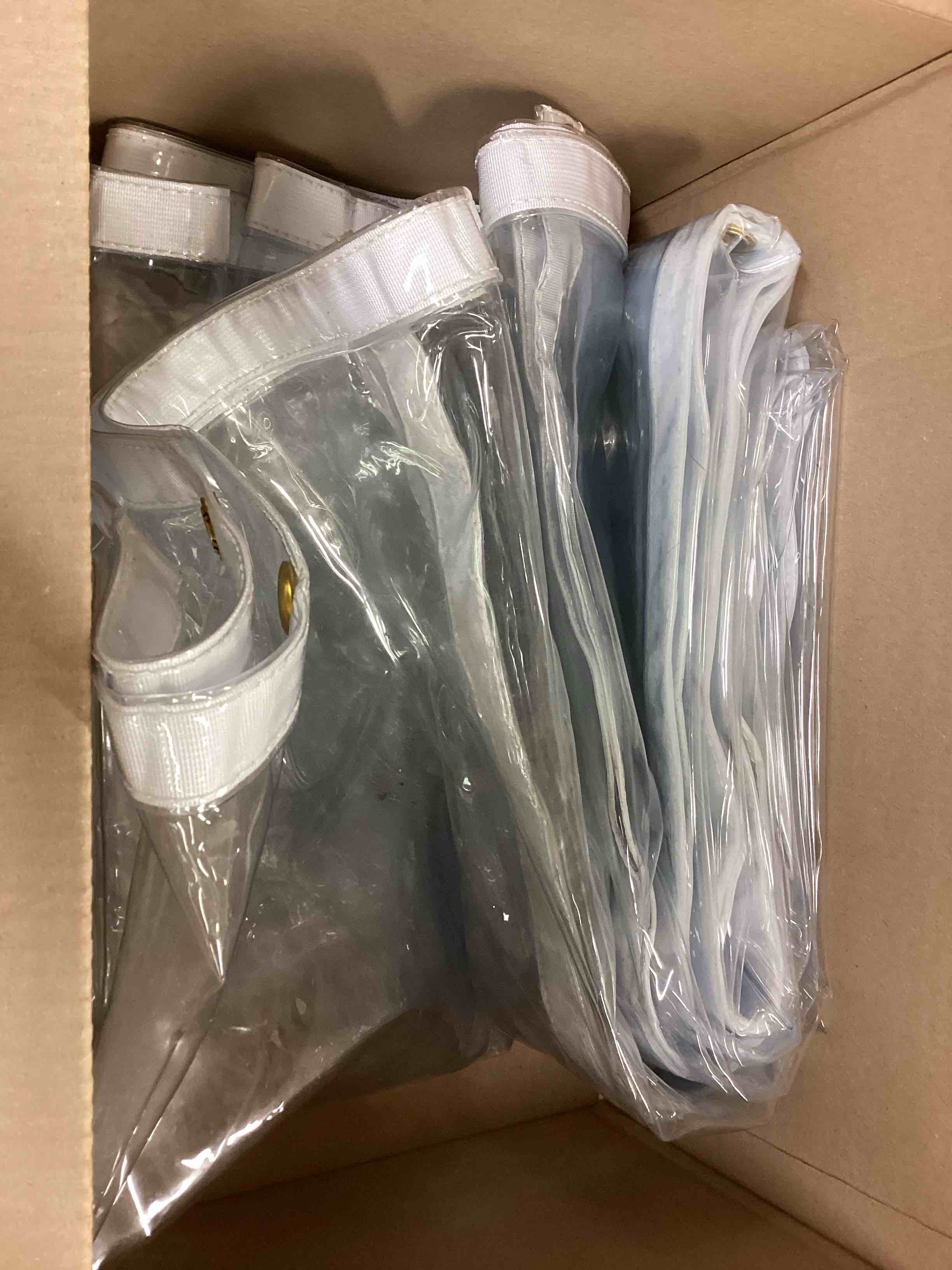 Condition photo showing As Is for CARTMAN Finished Size 10x12 Feet Extra Thick 16 Mil Ultra Heavy Duty Poly Tarp, Multipurpose Protective Cover, UV Resistant, Waterproof Poly Tarpaulin with Reinforced Edges