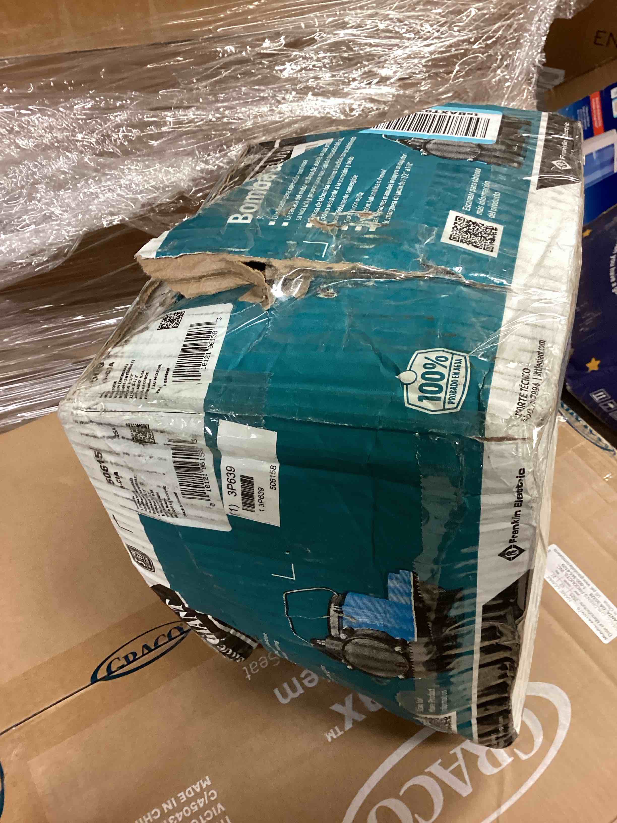 Condition photo showing As Is for Little Giant 6-CIA 115 Volt, 1/3 HP, 2760 GPH Cast Iron Automatic Submersible Sump Pump with Integral Diaphragm Switch for Sump Systems, 10-Ft. Cord, Blue, 506158