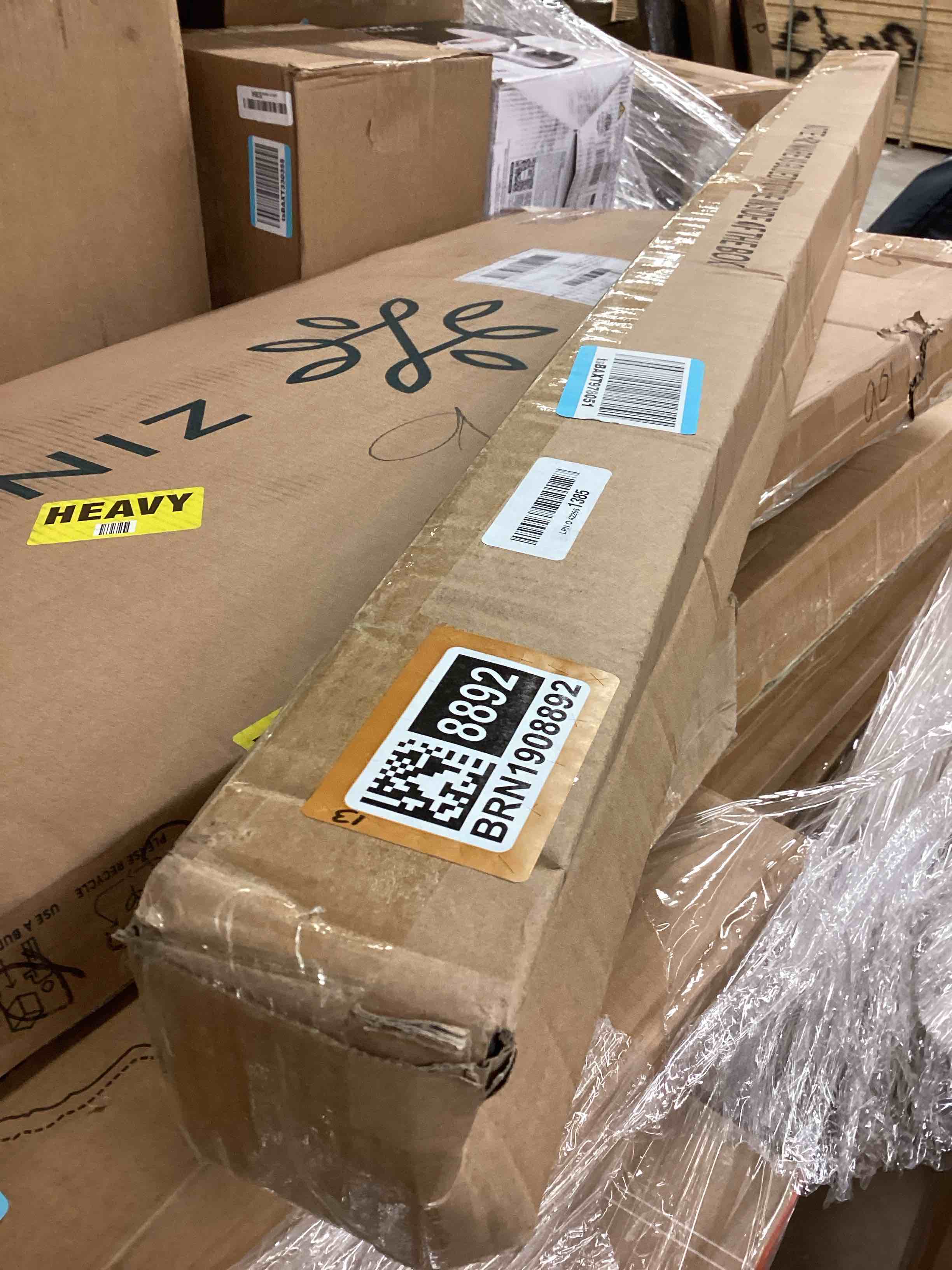 Condition photo showing Good Condition for Single Curtain Rods for Windows 72 to 144 Inch(6-12ft),1 Inch Diameter Adjustable Heavy Duty Drapery Rods,with Modern Square Aluminum Alloy Finials,Matte Black 72-144" Matte Black