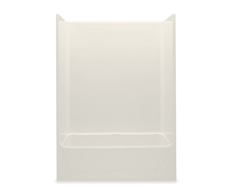  60 x 30 AcrylX One-Piece  Left Drain Shower in White