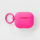 apple airpods 3rd generation silicone case with clip - heyday™ cool pink
