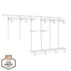 5 ft. - 8 ft. Heavy Duty Closet Organizer Kit