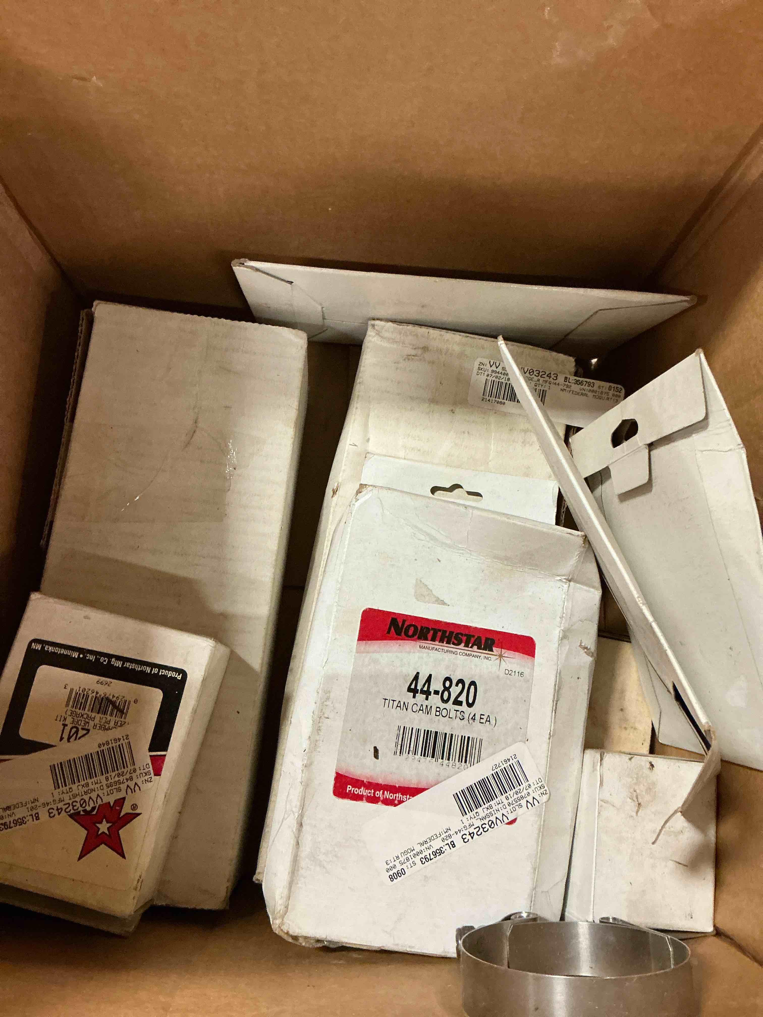Assortment of car parts