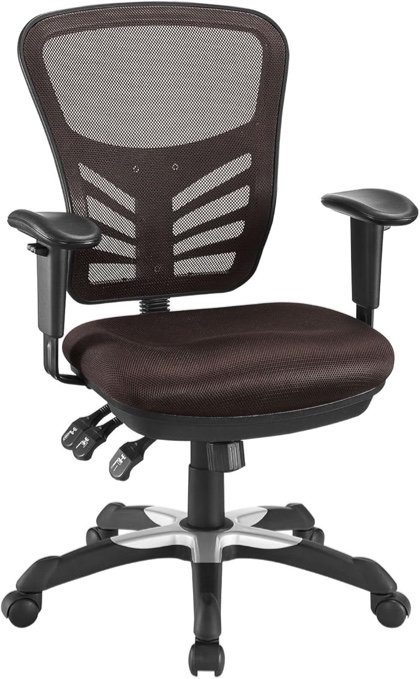 Modway Articulate Ergonomic Mesh Office Chair in black 