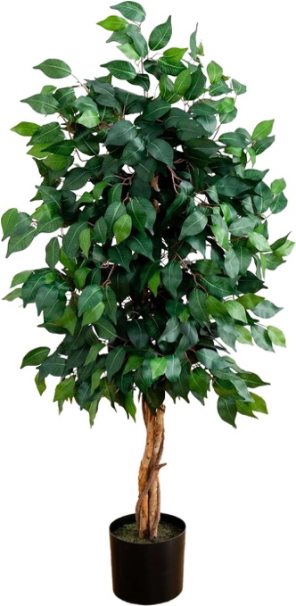 Nearly Natural 5299 Ficus Silk Tree, 4-Feet(48 in), Green