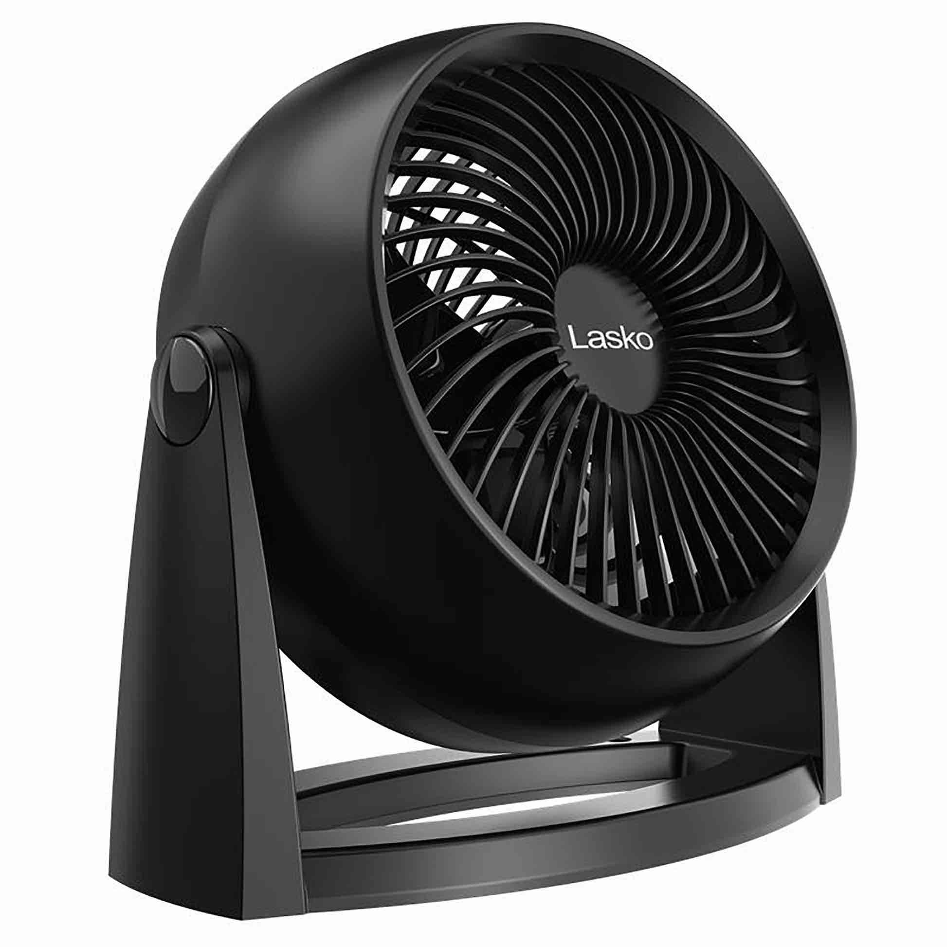 Lasko Whirlwind Tilt 12" Table Fan with Wall-Mount Option, Choose Color black.