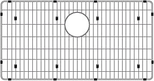 CTXBG2614 Sink Grid, Stainless Steel Bottom Grid 26-3/8" x 14-3/8" x 1-1/4" Single Sink Bowl Protector for Kitchen, Bathroom, Yard, Office, Basement, Garage