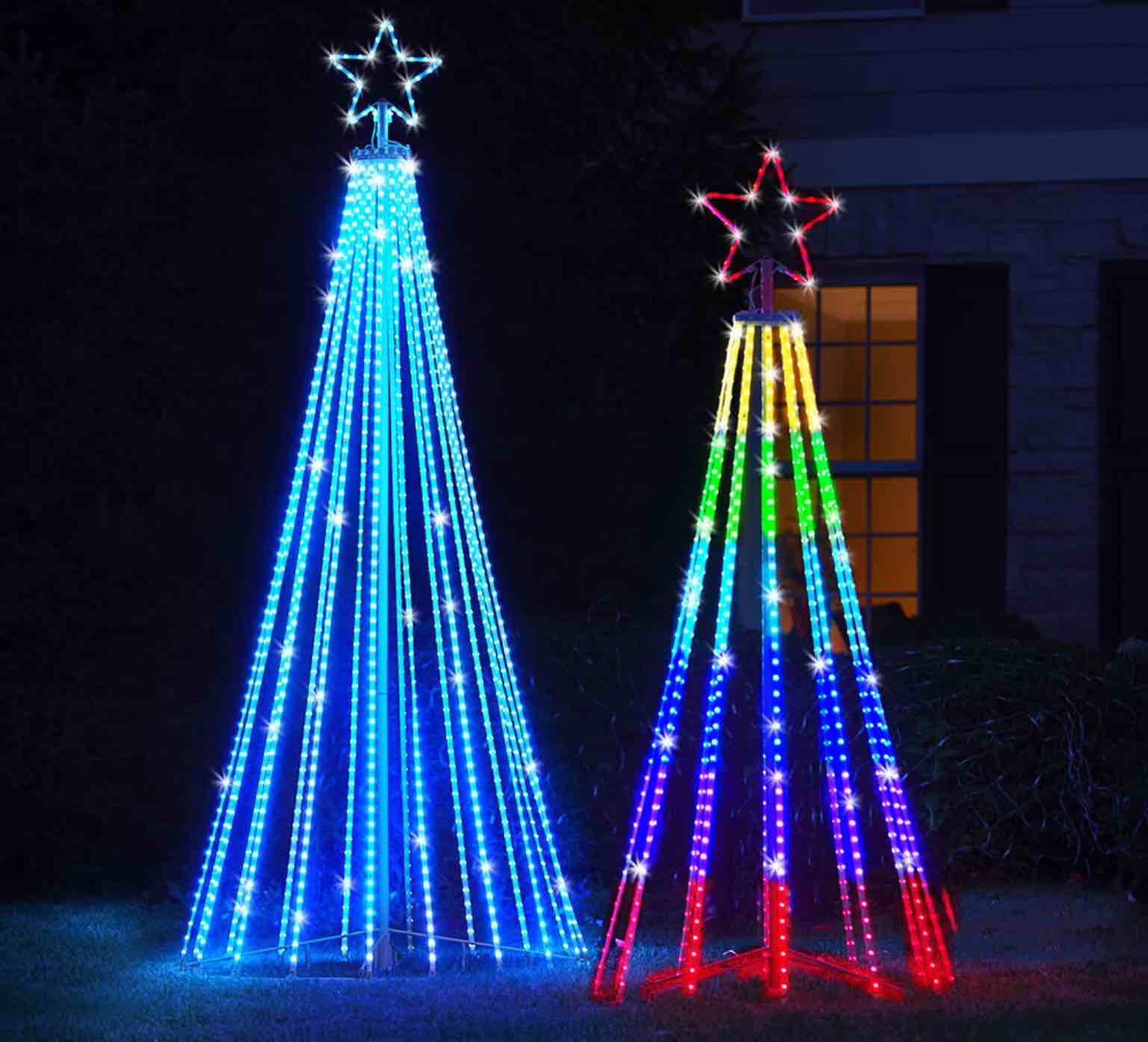 The Choreographed Light Show Tree