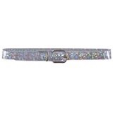 Waisted! Girls Holographic Sparkle Belt (Silver Medium) ( size L) ( 50 pcs) 