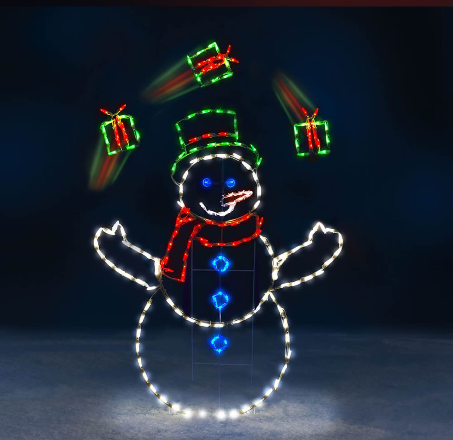 The 5' Animated Juggling Snowman