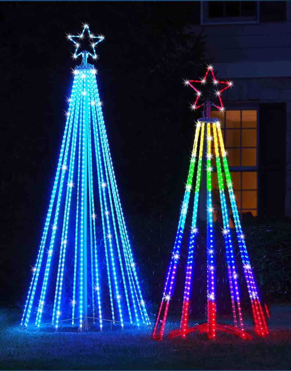 The Choreographed Light Show Tree