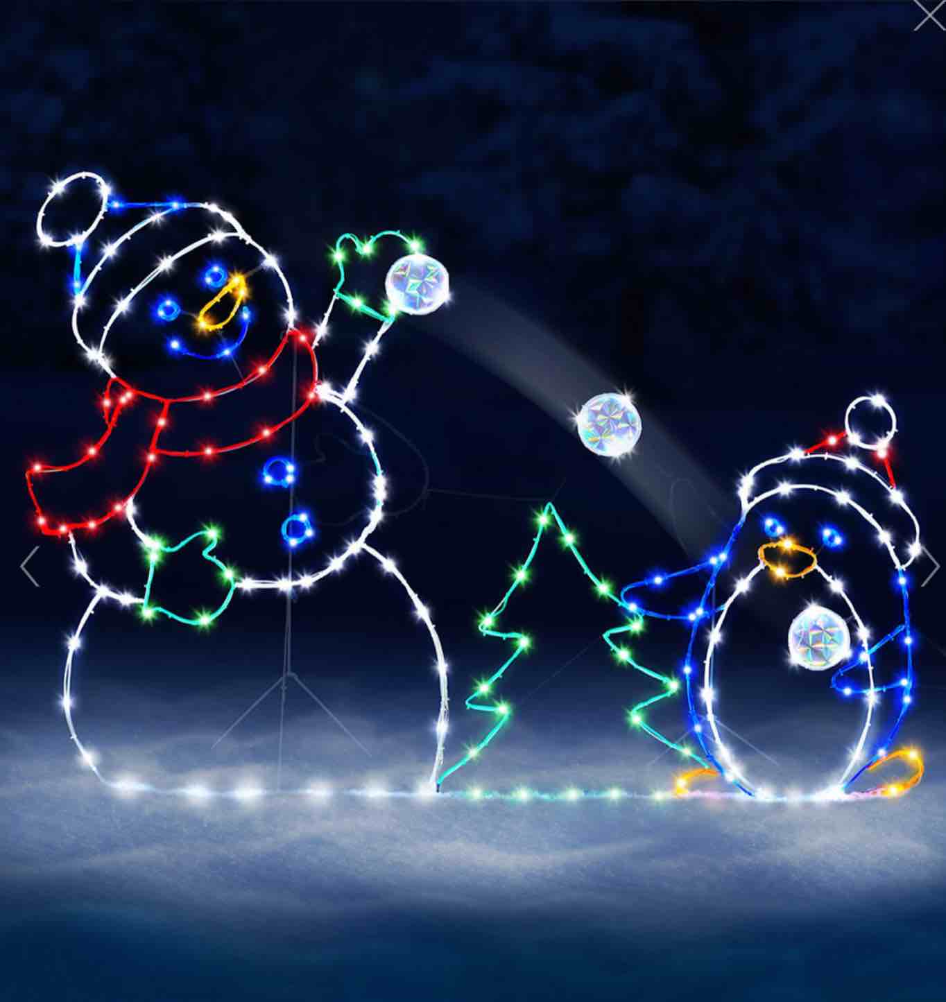 the playful animated snowball fight