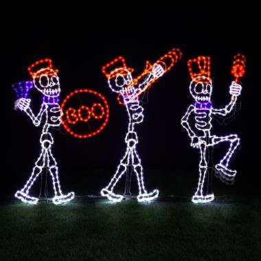 the 5' skeleton marching band