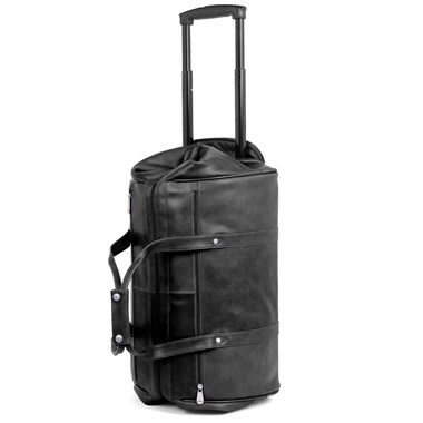 The Rolling Widemouth Leather Weekend Bag