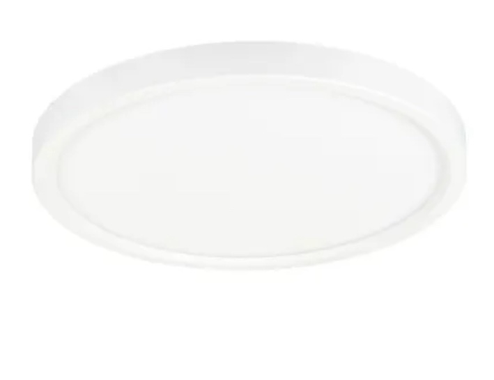 Jesco Lighting 7" Wide LED Commercial Flush Mount Ceiling Fixture with Field-Adjustable Color Temperature and Universal Voltage