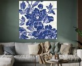 Toile Roses VI, Sue Schlabach 36x36