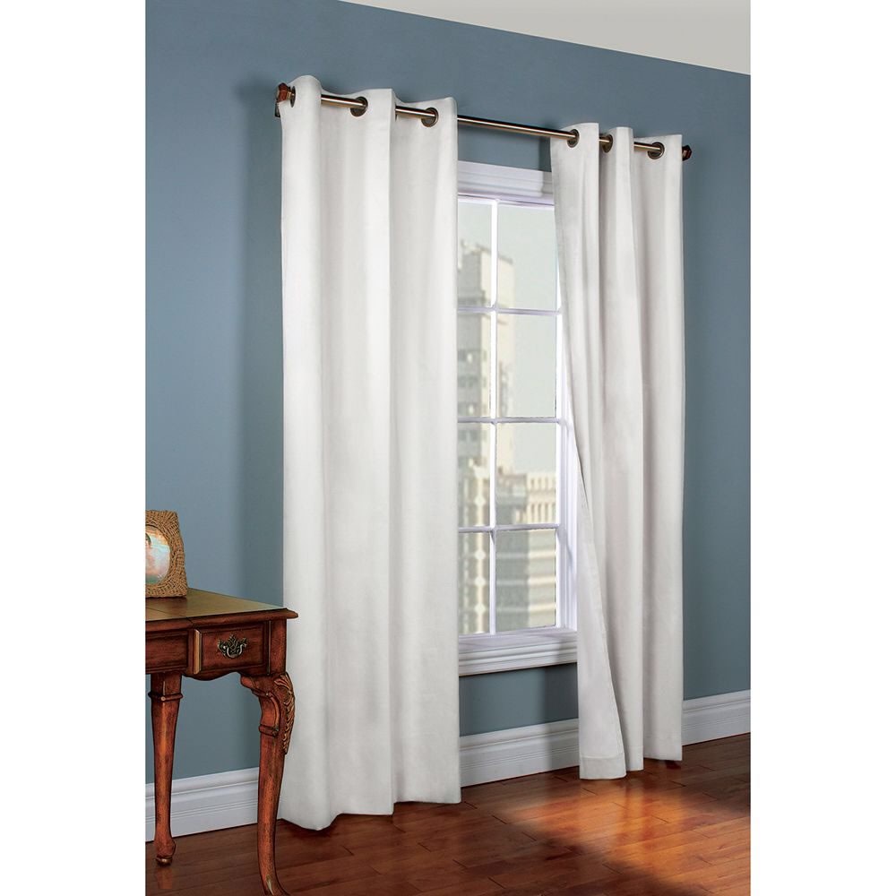 The Serious Blockout Curtains, One Pair  (160" W x 84" L), White