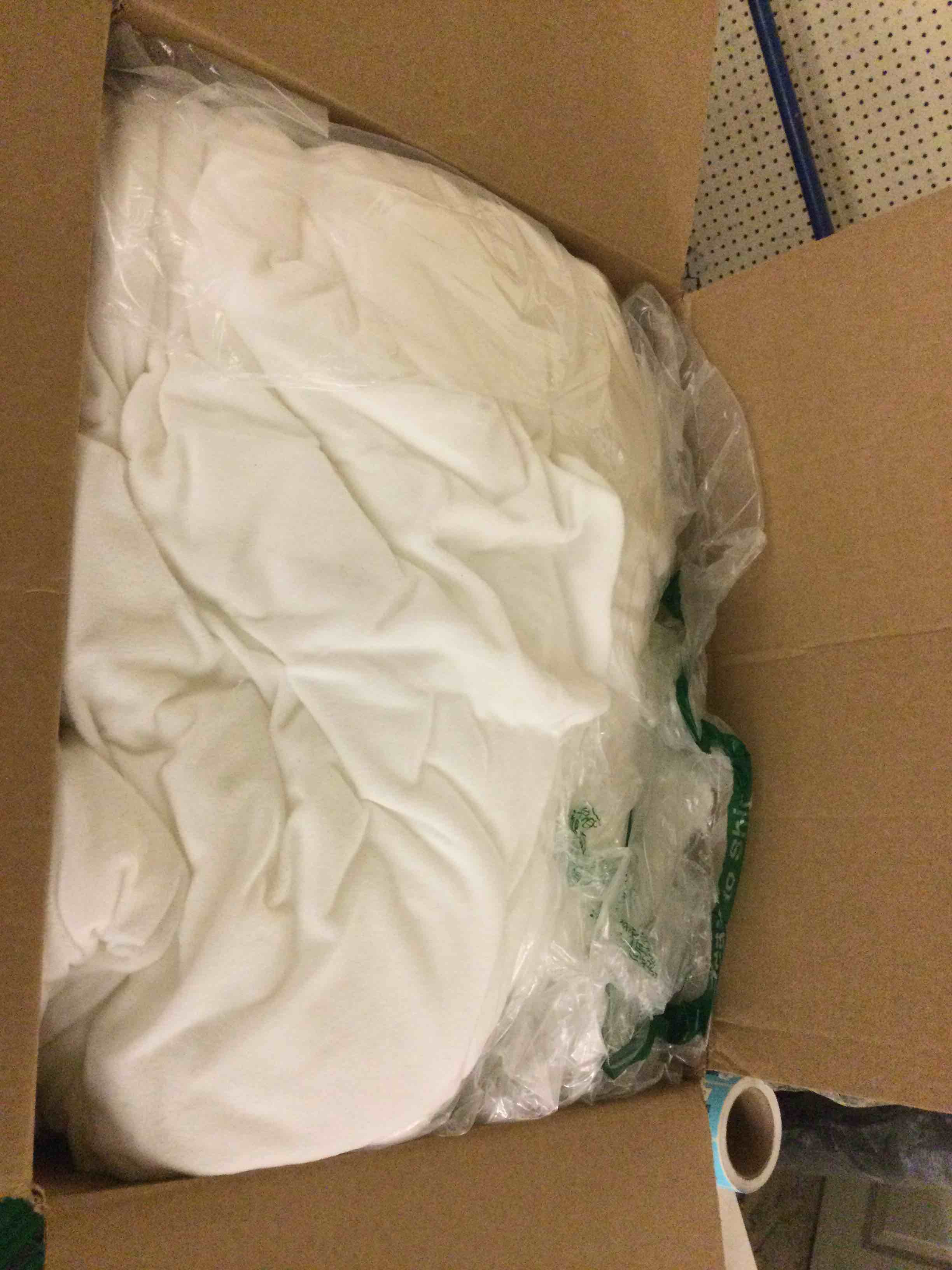 Condition photo showing As Is for andency full size comforter set, white fluffy 3 pieces, super soft warm fleece faux fur bedding set, luxury fuzzy heavy bed set for winter (1 comforter & 2 pillowcases) white full (79"x90")