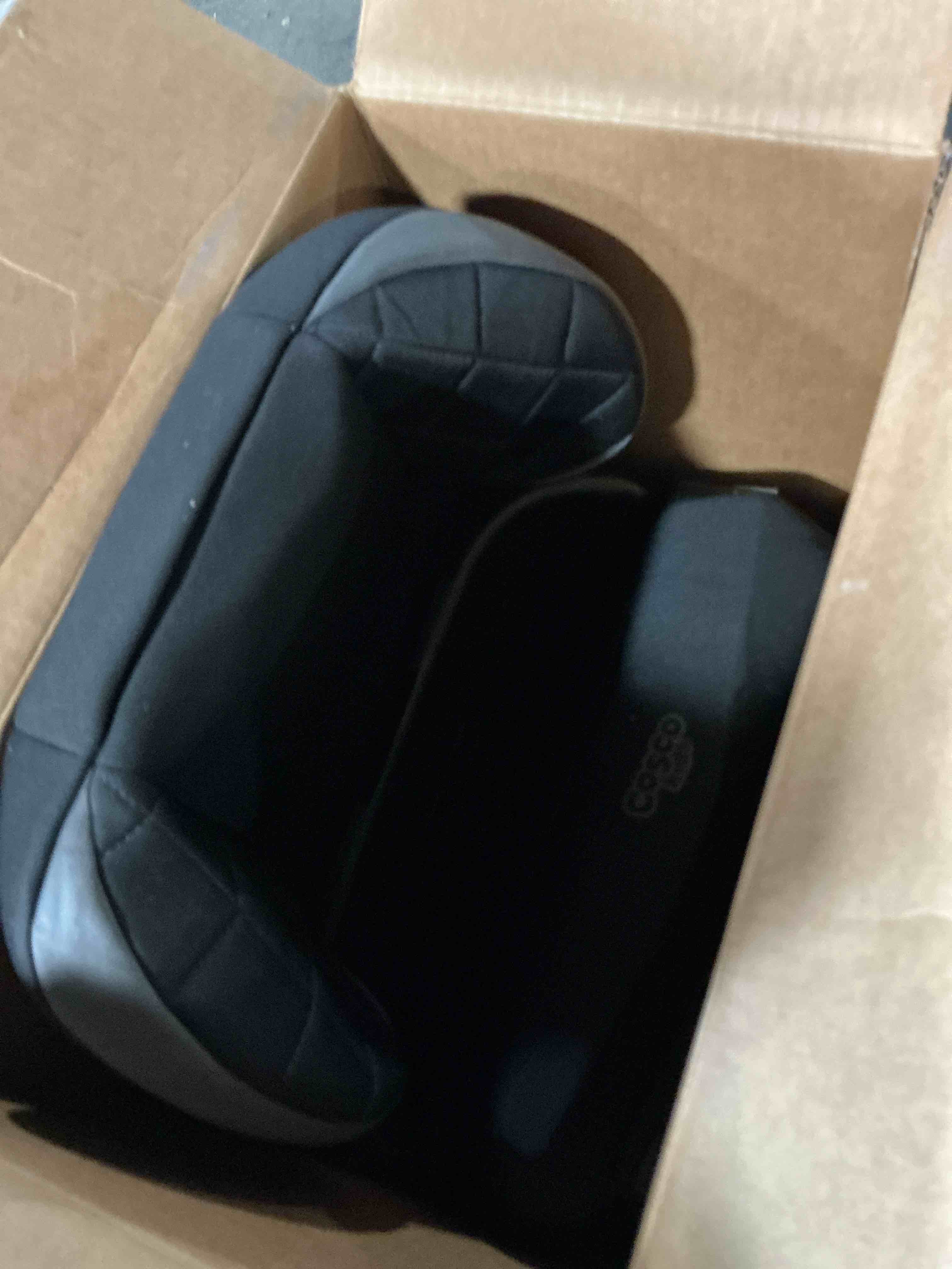 Condition photo showing Good Condition for cosco kids pronto trend belt-positioning toddler booster car seat, sonic diamonds, black