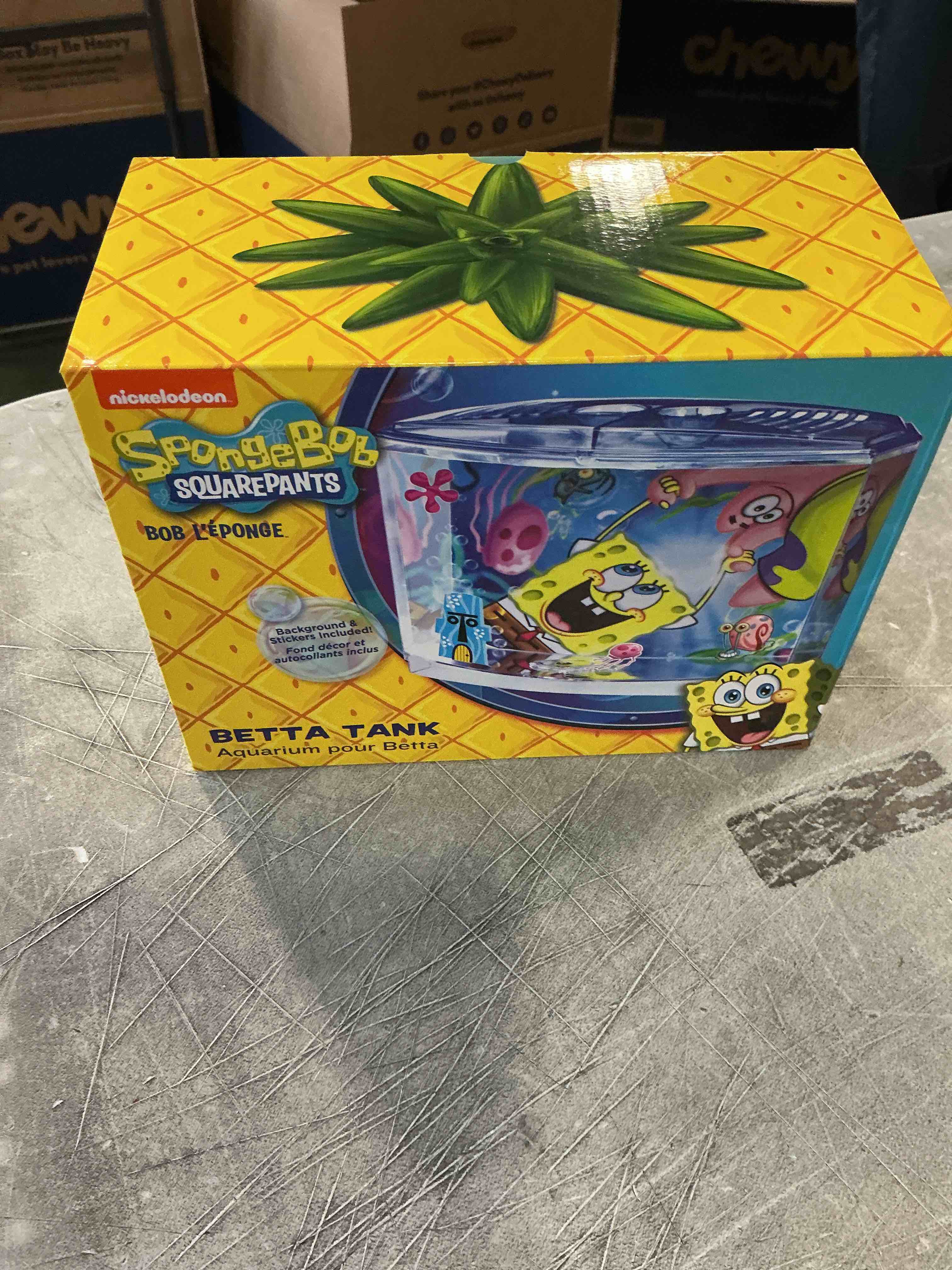Condition photo showing New/Like New for Penn Plax 0.5 Gallon SpongeBob Squarepants Betta Aquarium Kit  7.75 IN