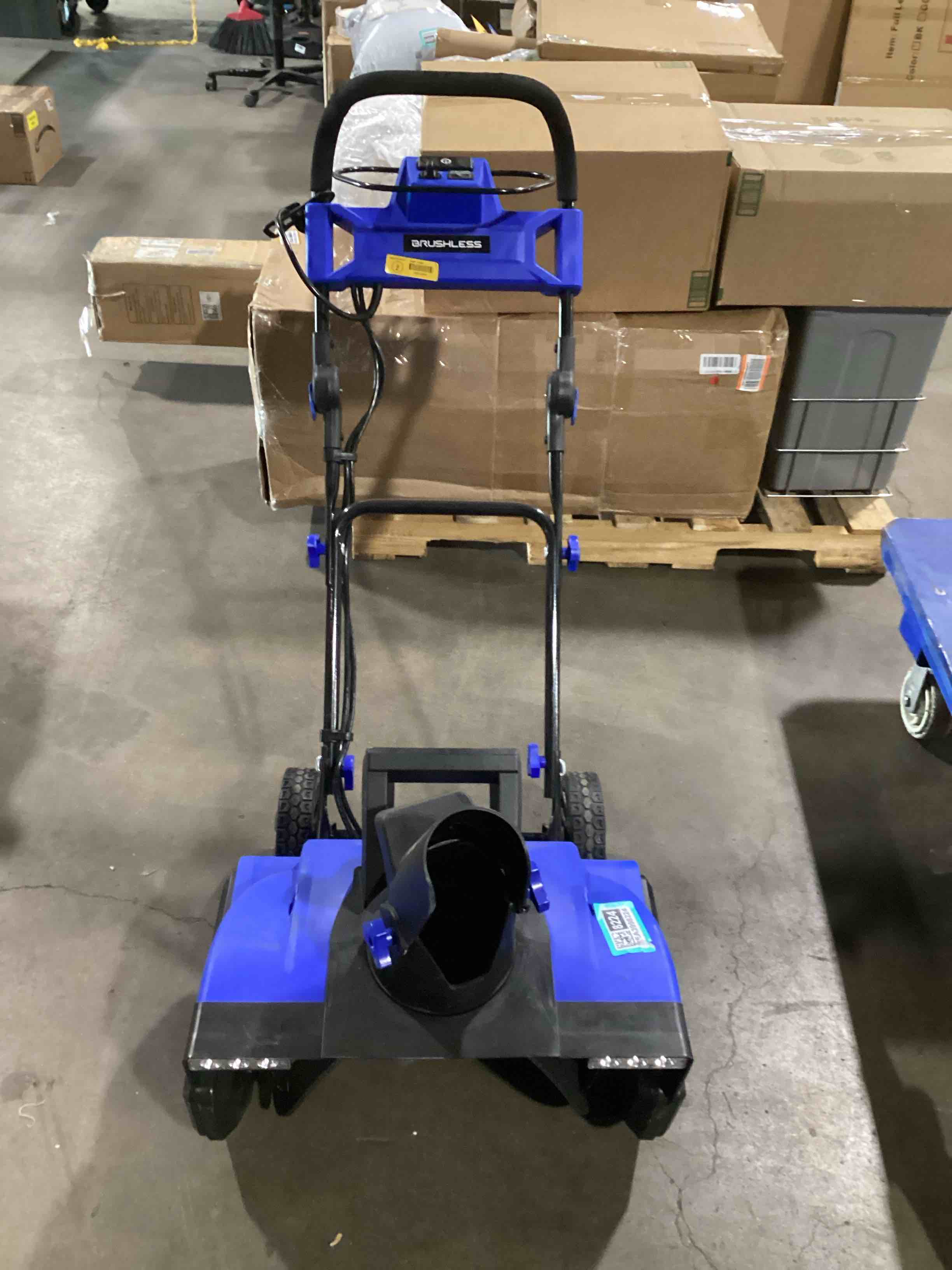 kobalt single-stage push corded electric snow blower