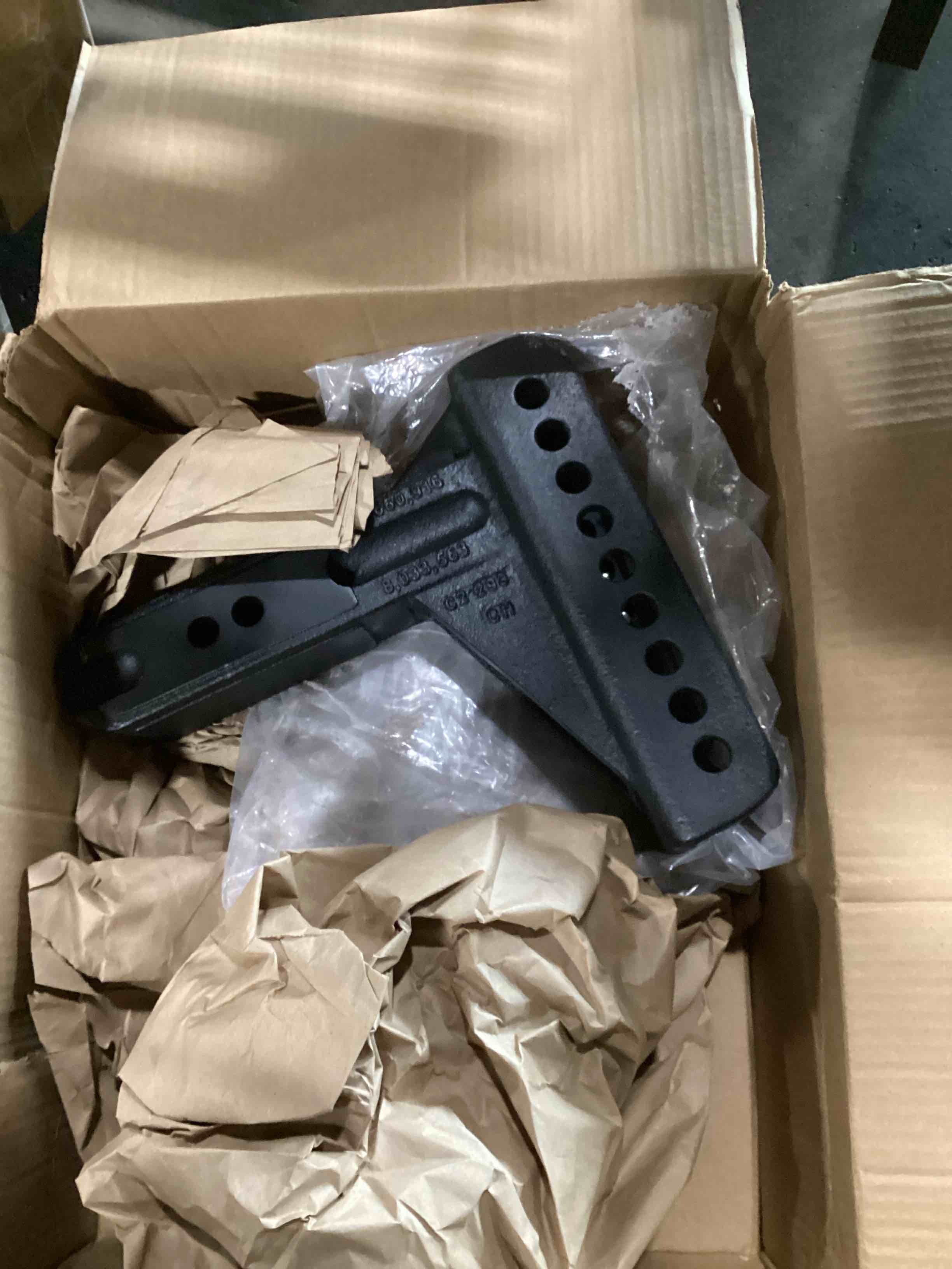 Condition photo showing Good Condition for (incomplete) curt 45908 adjustable pintle hitch combination, 2-1/2-inch receiver, 6-inch drop, 2-5/16-inch ball, 20,000 lbs