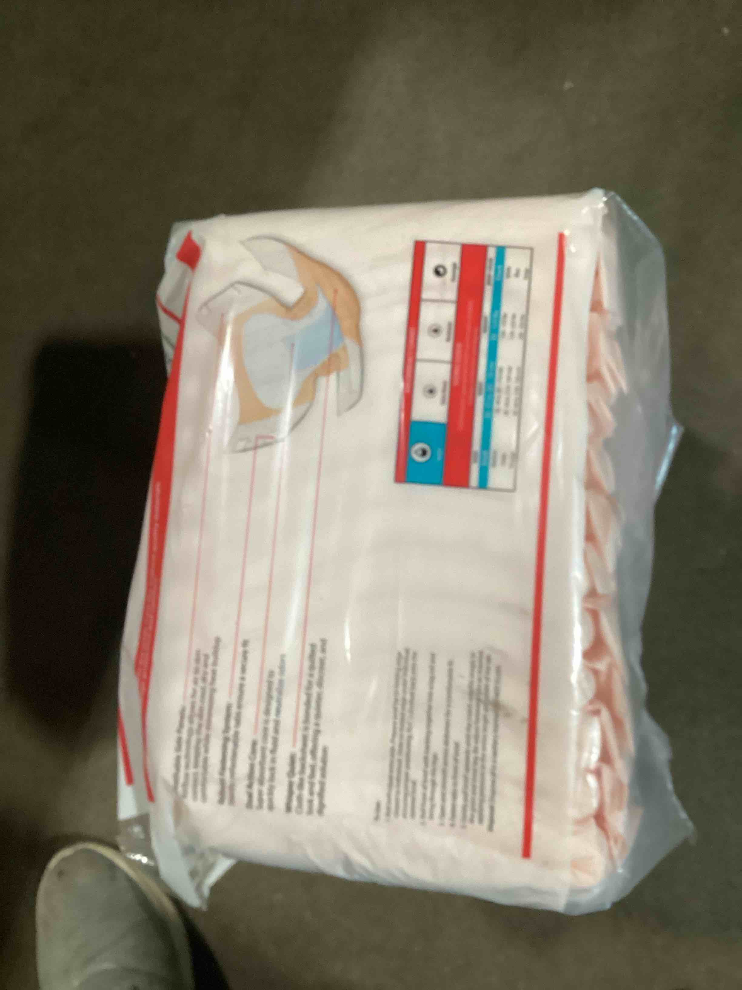 Condition photo showing Good Condition for cardinal health™ wings™ plus quilted briefs with breatheeasy™ technology, heavy absorbency, small, adult briefs, disposable incontinence diapers with refastenable tabs – 12 pack