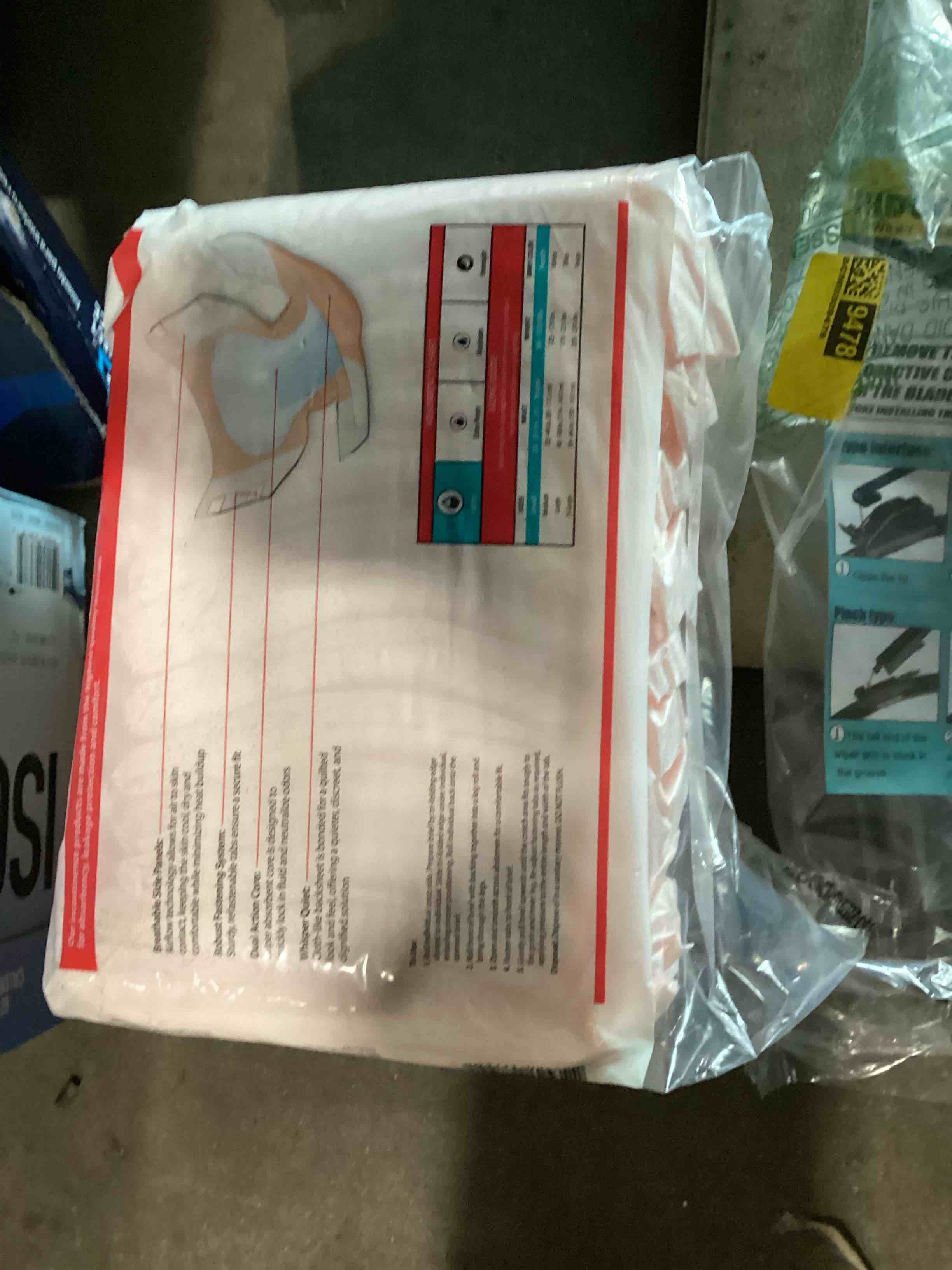 Condition photo showing Good Condition for cardinal health™ wings™ plus quilted briefs with breatheeasy™ technology, heavy absorbency, small, adult briefs, disposable incontinence diapers with refastenable tabs 12 pack
