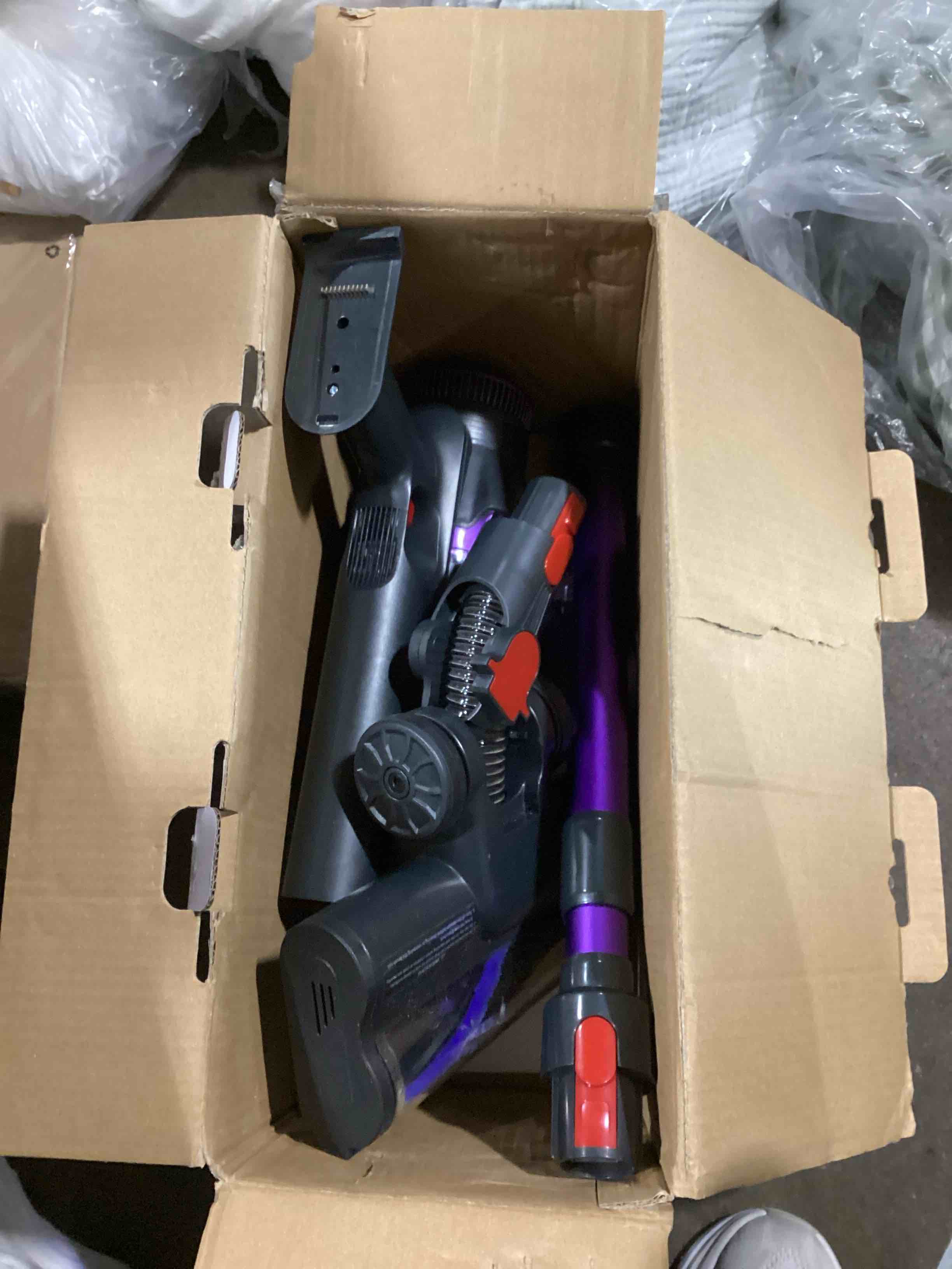 Condition photo showing Good Condition for (incomplete) feppo cordless vacuum cleaner, powerful vacuum cleaners for home with 70mins runtime, touch screen, self-standing, anti-tangle stick vacuum cordless, wireless vacuum for hardwood floor/carpet/pet hair violetgray