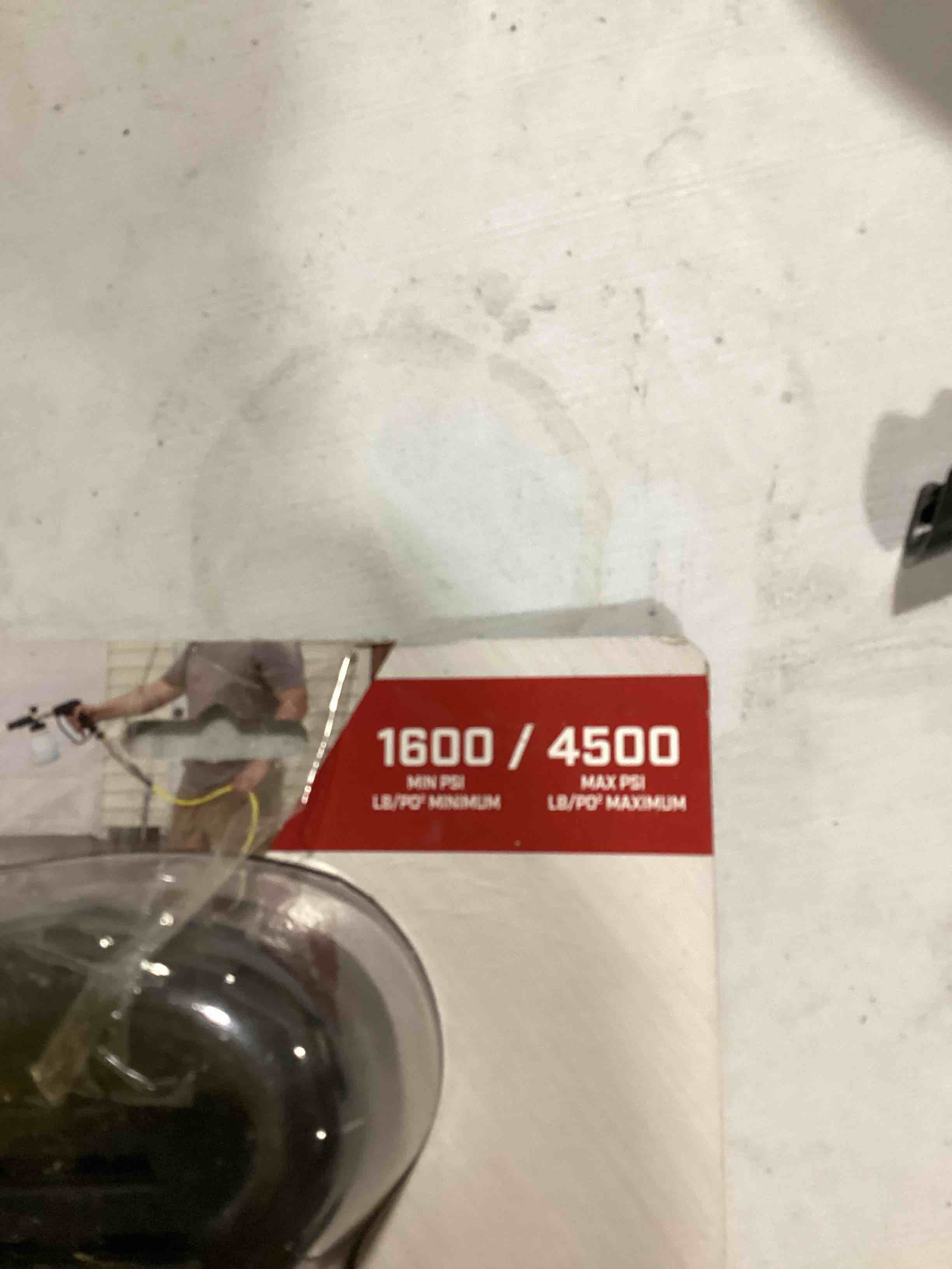 Condition photo showing As Is for surface maxx pro pressure washer pistol spray gun