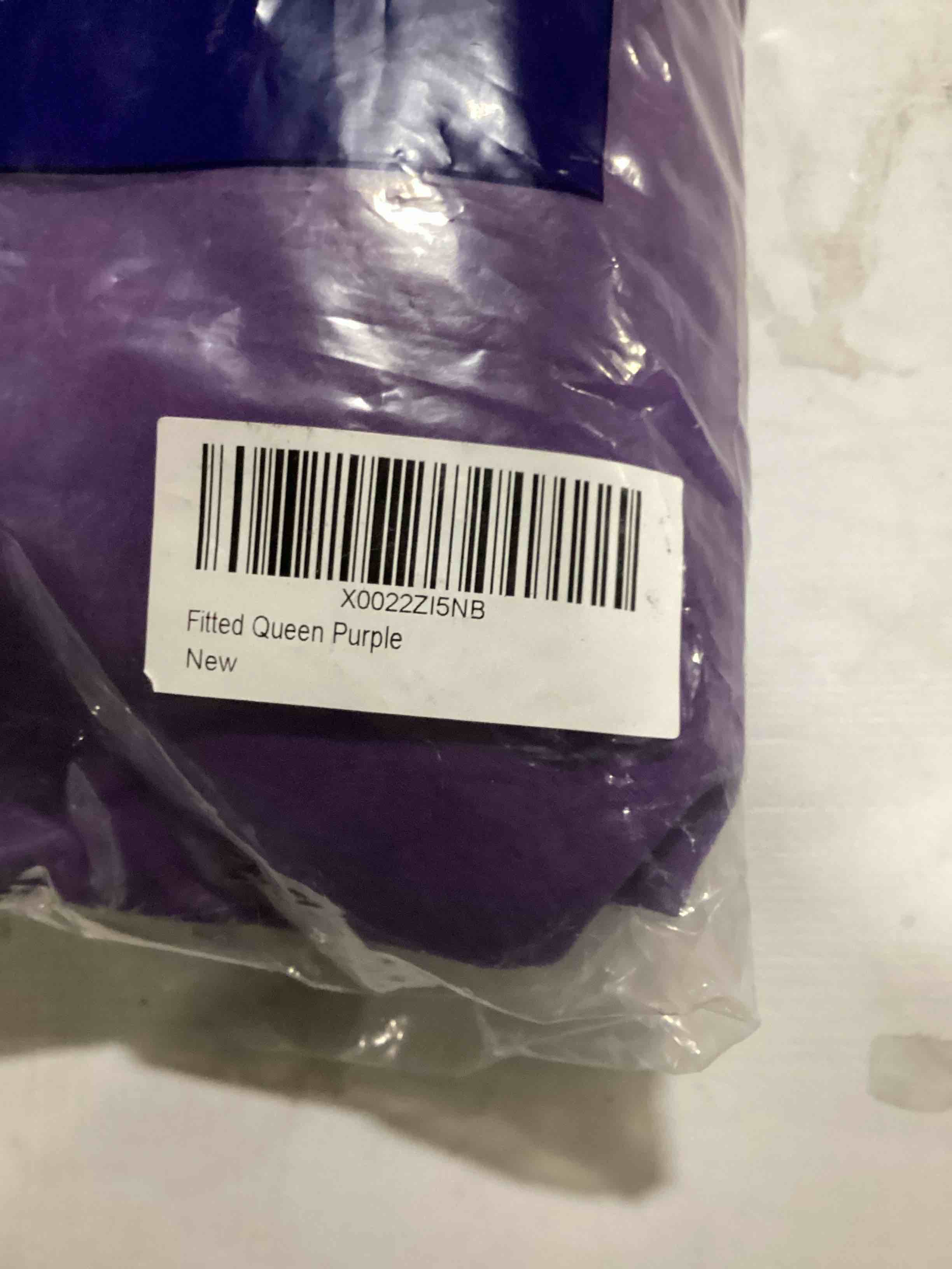 Condition photo showing Good Condition for extra deep fitted queen sheet breathable & cooling - purple