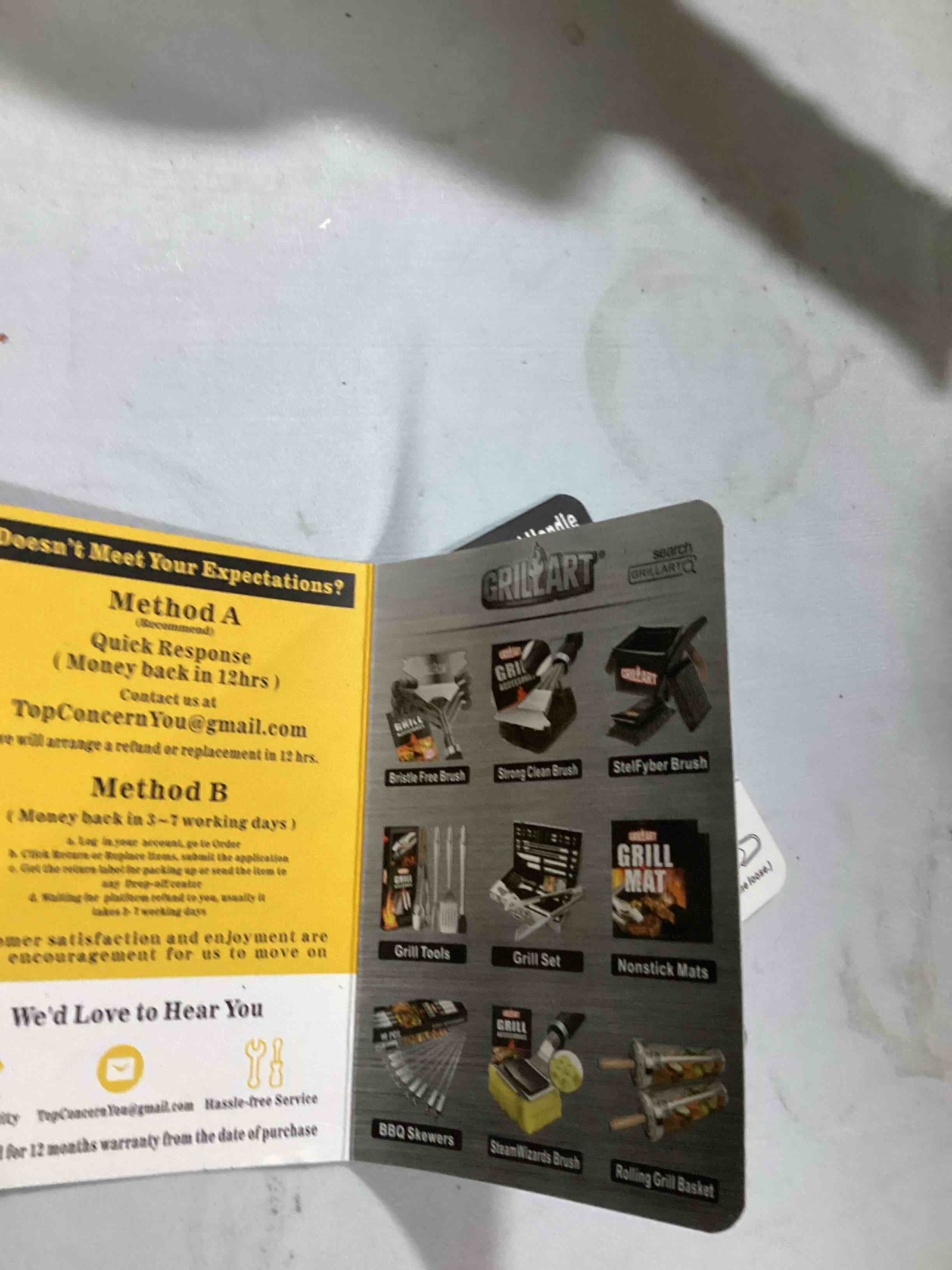 Condition photo showing Good Condition for grillart steamwizards bristle free brush grill cleaner