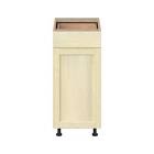 Project Source Omaha Unfinished 15-in W x 34.5-in H x 24.5-in D Unfinished Poplar 1-Drawer Base Ready To Assemble Cabinet (Recessed Panel Shaker Style