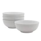 Everyday White by Fitz and Floyd Soup Cereal Porcelain Bowls, Set of 4