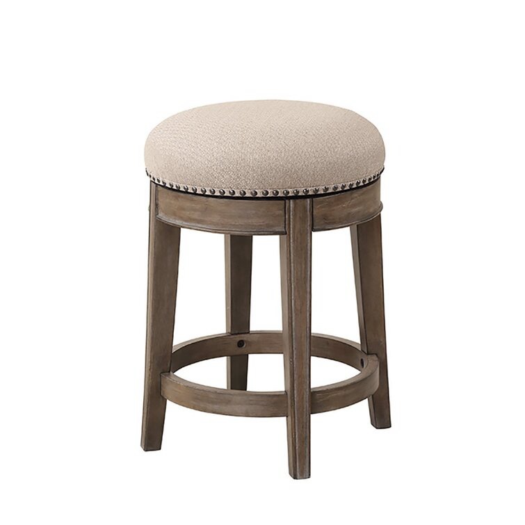 Sandstone Zenna Swivel Upholstered Counter Stool ( Different color)