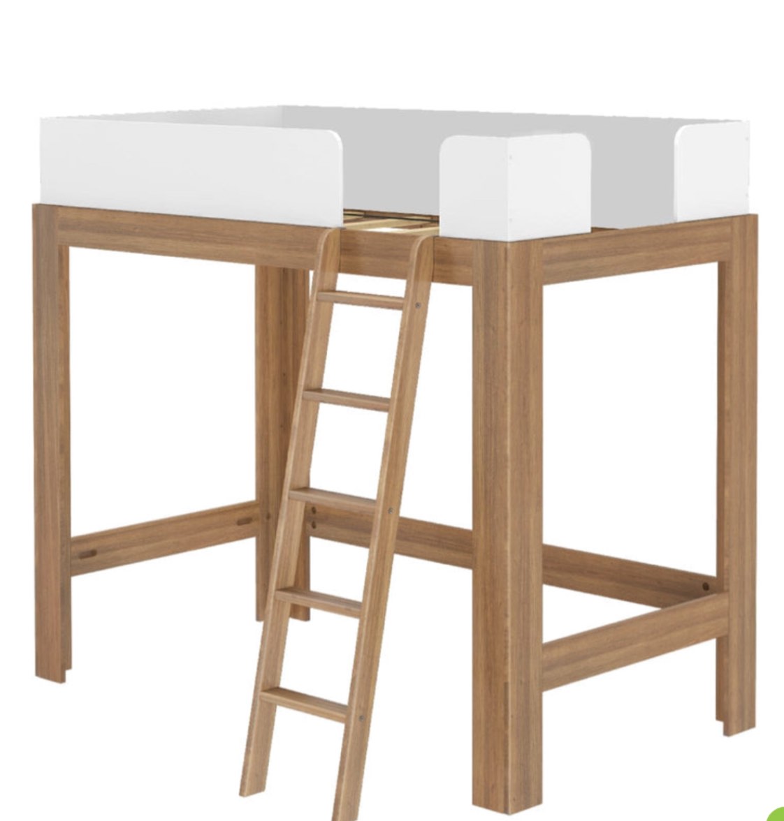 ( incomplete set box 2) Mid-Century Modern Full Loft Bed