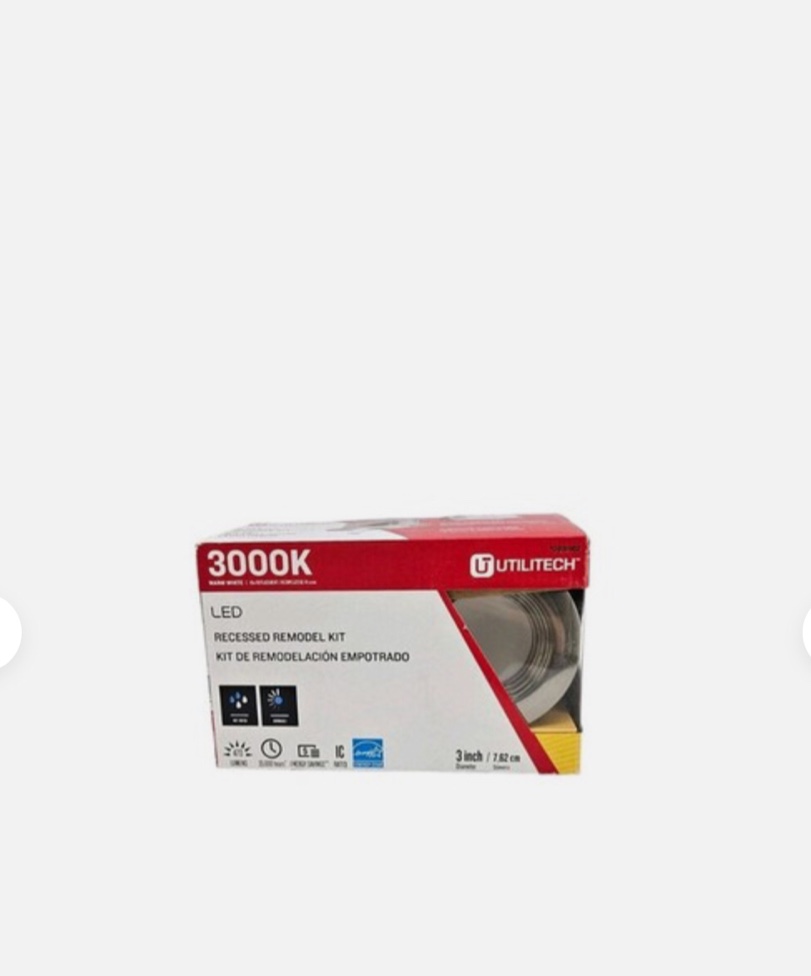 UTILITECH LED Recessed Remodel Kit - 3” 3000K Warm White # 0831962 New