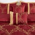 Martha 7-Piece Floral Vine Embroidered Comforter Set (size full )