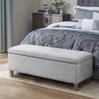 Martha Stewart Caymus Upholstered Flip Top Storage Bench