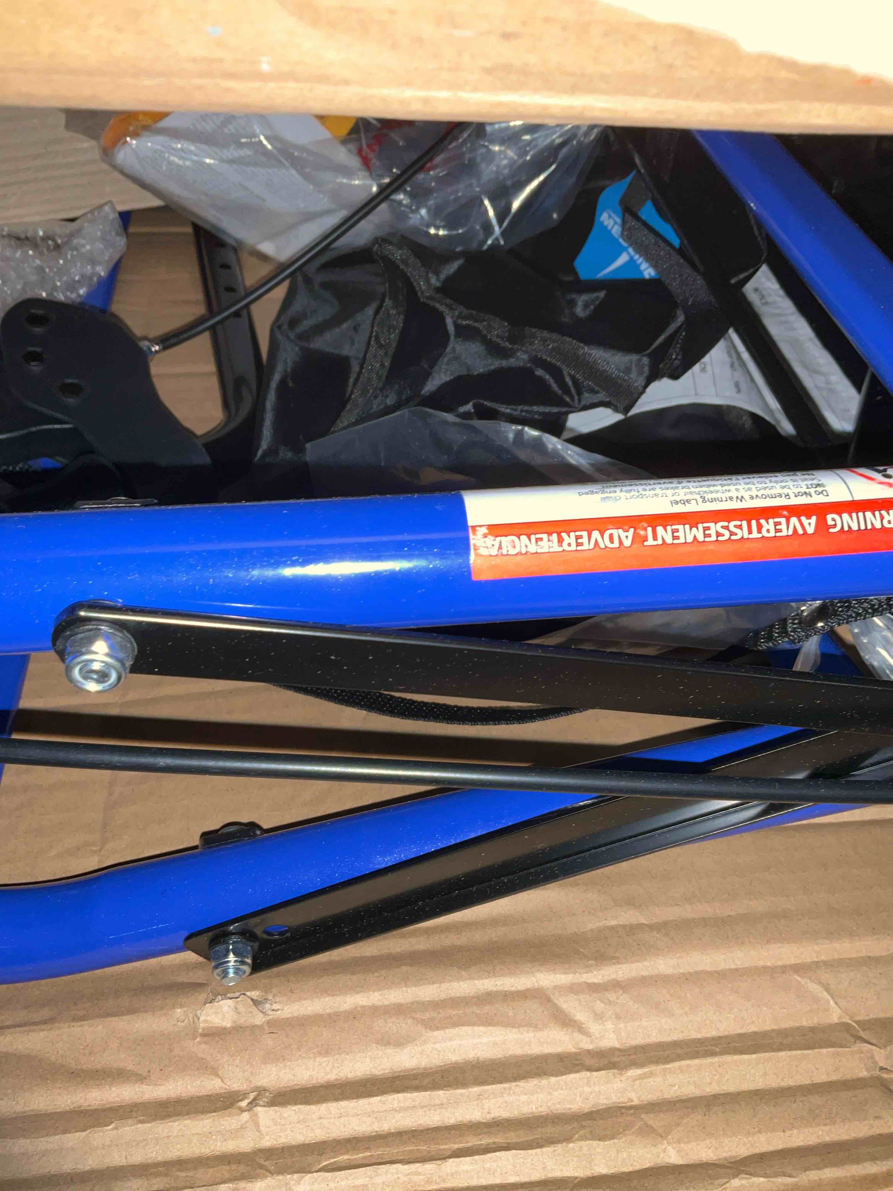 Medline Steel Rollator Walker for Adult  Blue  350 lb. Weight Capacity  8” Wheels  Foldable  Adjustable Handles