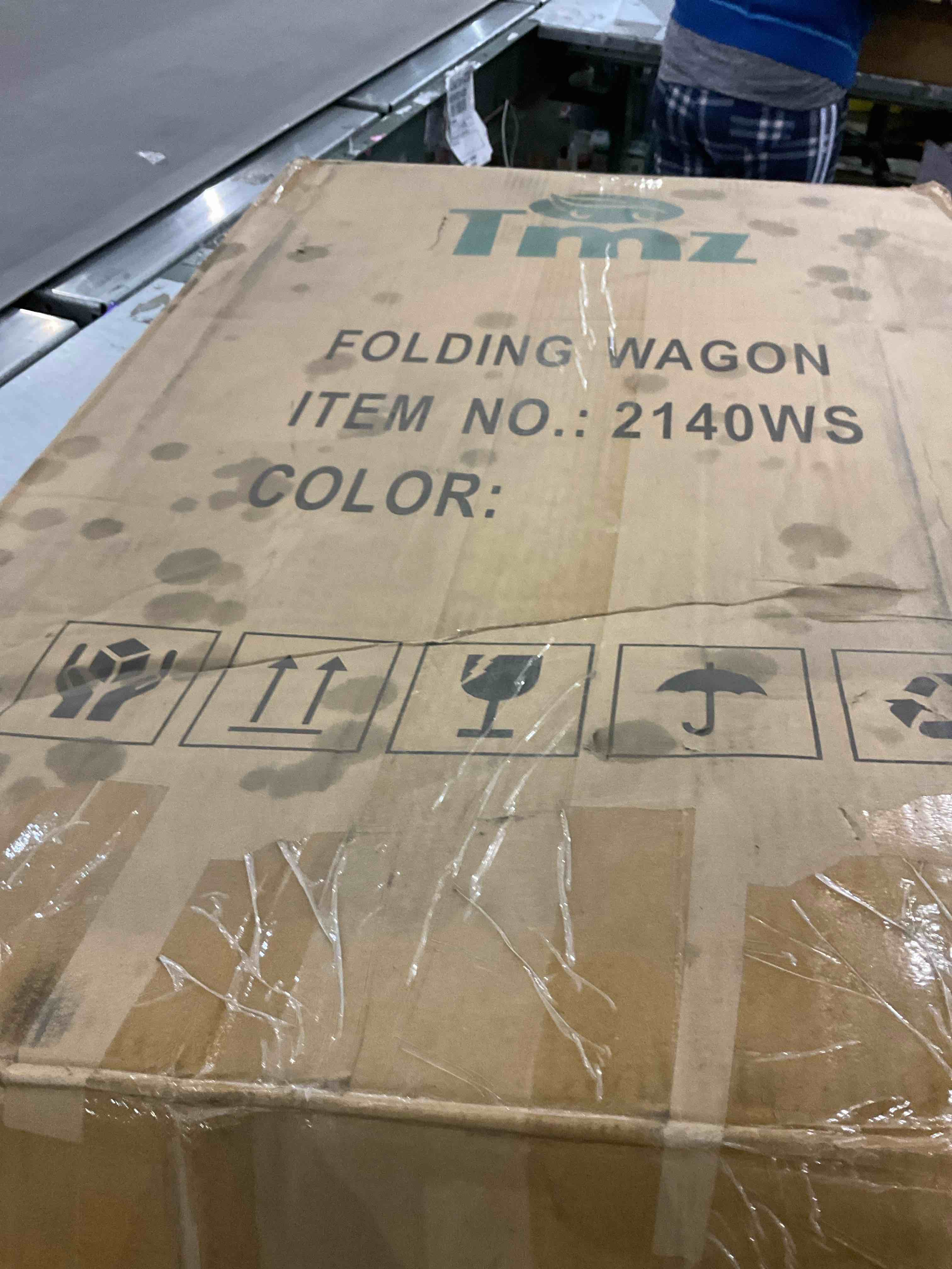 TMZ All Terrain Utility Folding Wagon, Collapsible Garden Cart, Heavy Duty Beach Wagon, for Shopping