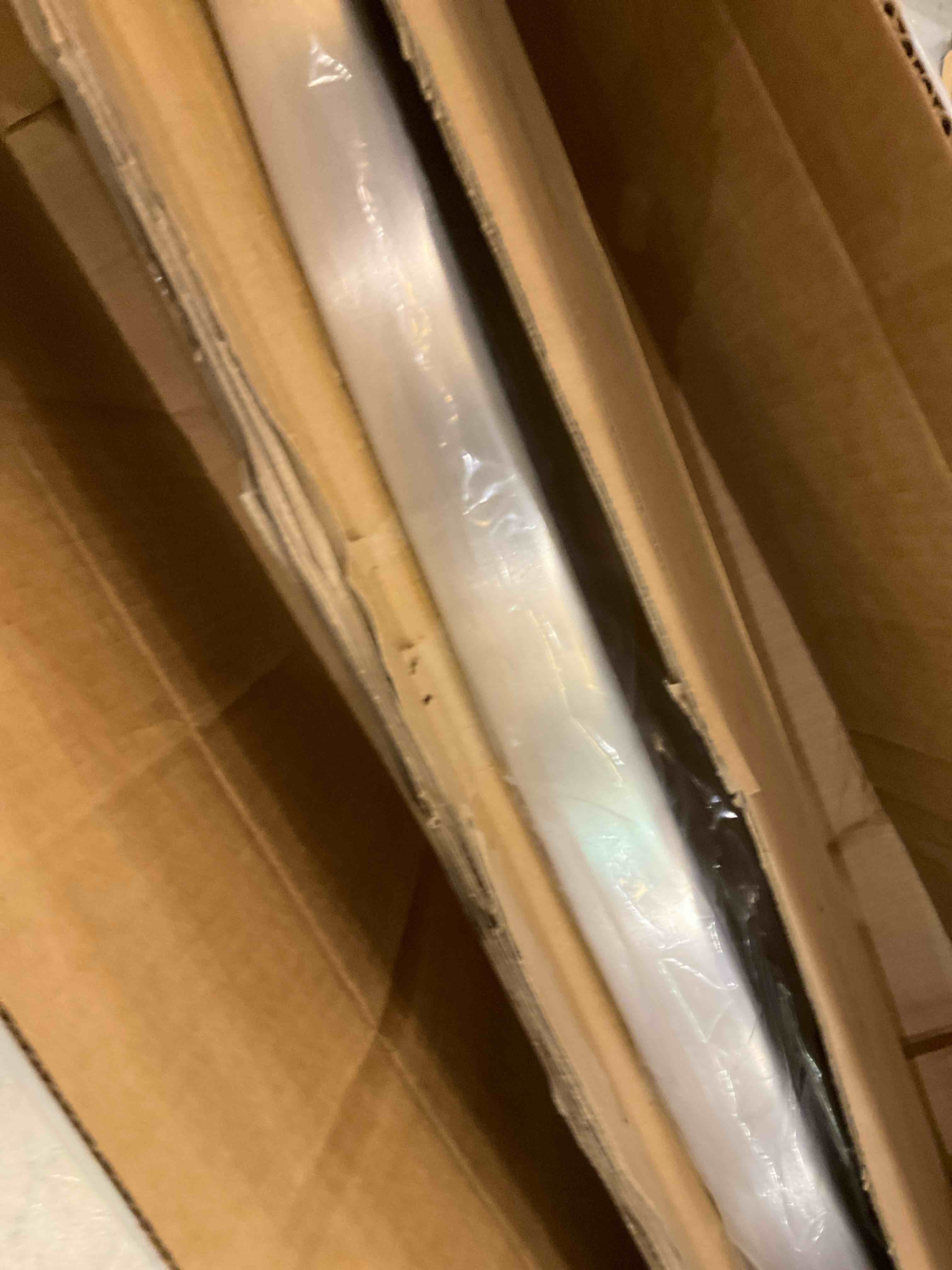 New WR12X34310 Freezer Door Handle (OME), Compatible with ge Refrigerator Freezer Door Handle WR12X34310, Anti-Slip Grip Replaces AP6994366 PS16220203 EAP16220203, 28 Inches Long(NO Screws)