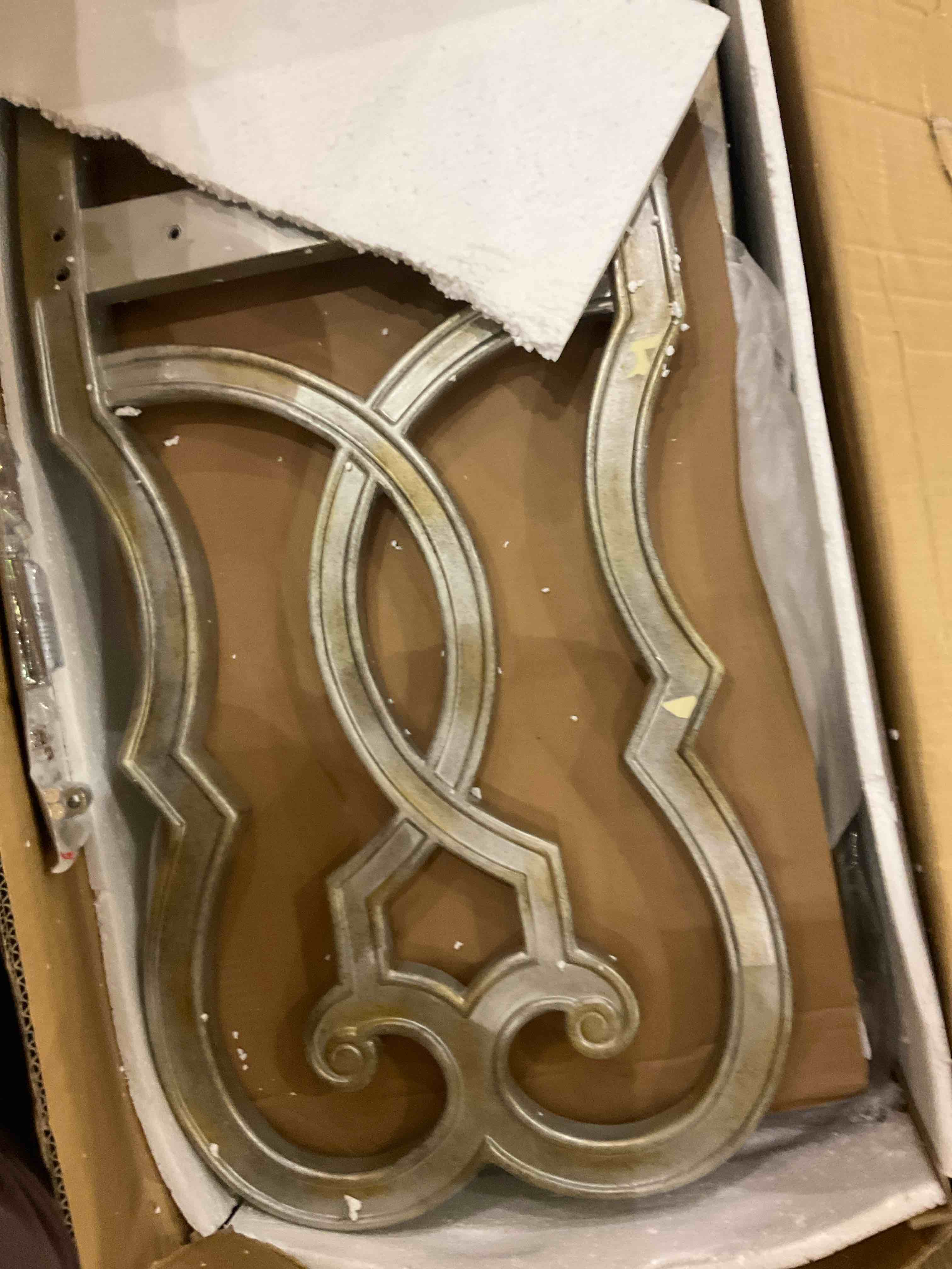 Esteban Tufted Side Chair in Ivory and Antique Champagne (Set of 2)