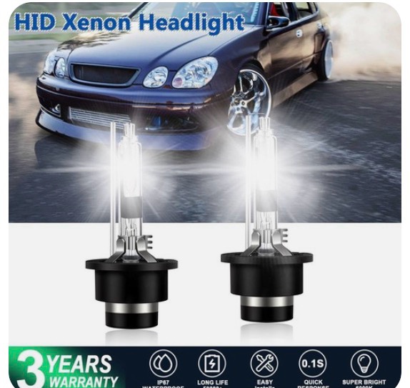 for Lexus GS400 GS430 GS300 Headlights 1998 1999 2001 2002 2003 2004 Low Beam with D2R Xenon HID Bulbs Only, IS GS 300 400 430 OEM 35W Headlamp, 6000K Bright White D2RC1 Dipped Light, 2-Pack