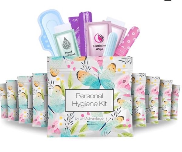 Assorted of feminine hygiene products