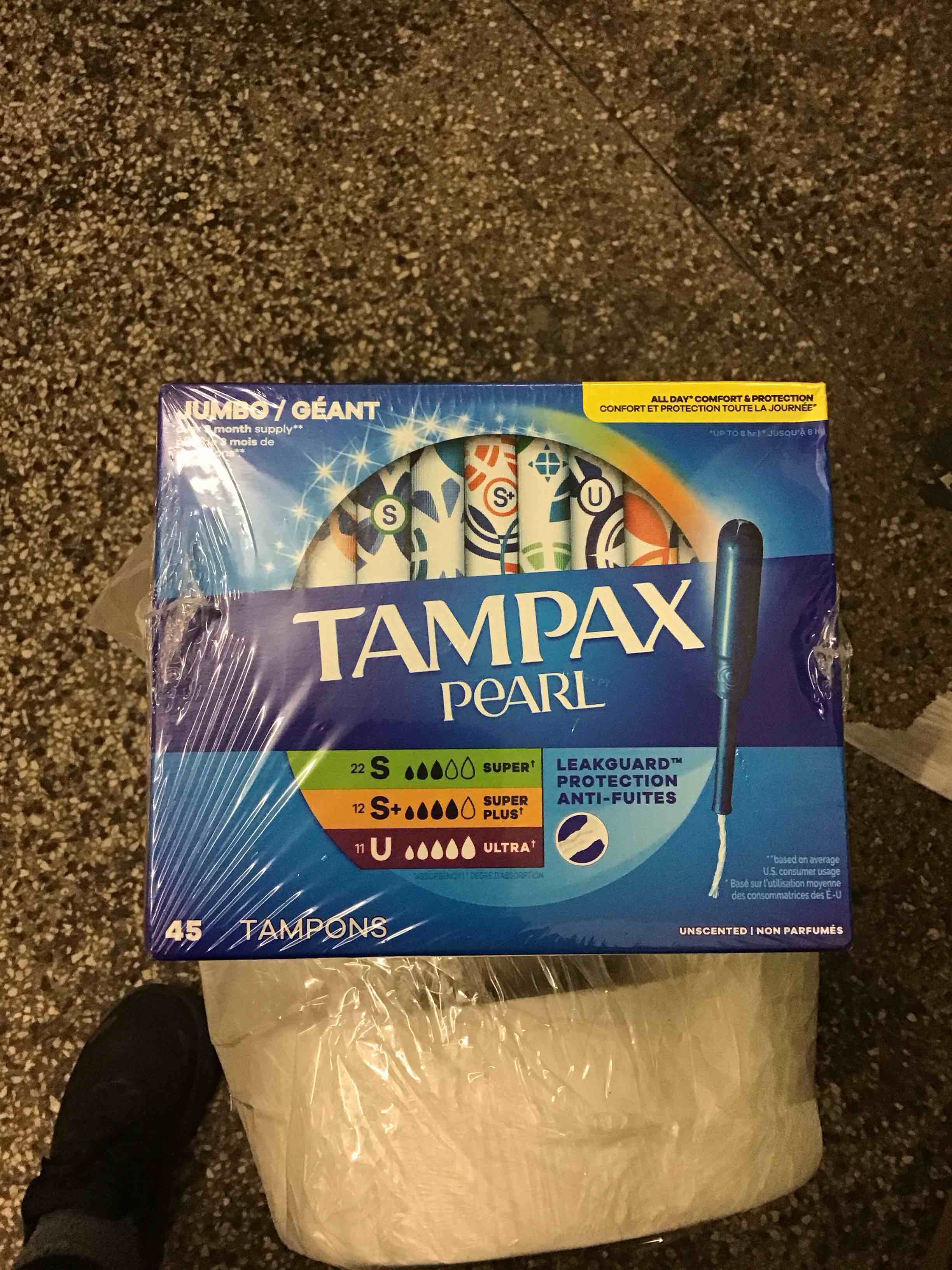Condition photo showing New/Like New for Tampax Pearl Tampon Multipack w/LeakGuard Braid Super/Super Plus/Ultra Absorbency 45 Ct Unscented